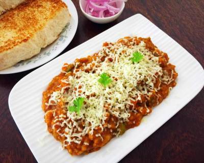 Cheesy Pav Bhaji Recipe