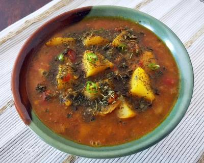 Kasuri Methi Aur Aloo Rasedar Recipe 