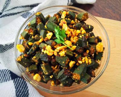 मालवानी कुरकुरी भिंडी रेसिपी - Malvani Kurkuri Bhindi Recipe