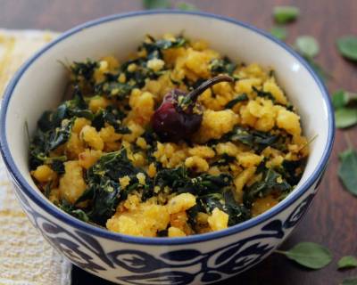 Murungai Keerai Paruppu Usili Recipe - Drumstick Leaves & Toor Dal