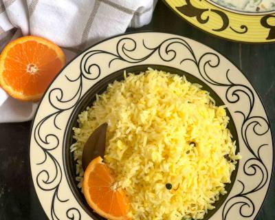 Narangi Pulao Recipe  - Orange Flavoured Rice 