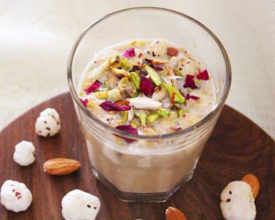 Phool Makhana Kheer Recipe - Sweetened With Jaggery