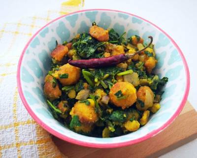 Rajasthani Methi Mangodi Sabzi Recipe