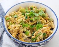 Scrambled Eggs With Ridge Gourd Sabzi Recipe