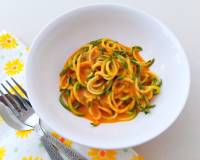 Zoodles In Tomato And Cashew Cream Sauce Recipe (Vegan)