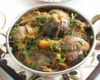 Karwar NKGSB Style Bharli Vangi Recipe - Brinjal Curry