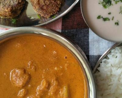 Konkani Style Sungta Ambat Aani Tallel Sungta Recipe- Fried Prawns & Curry