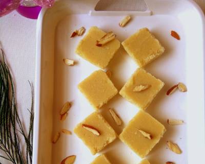 Milk Sooji Fudge Recipe