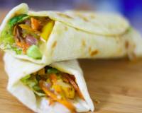 Fusion Wrap Recipe (Mixed Vegetables Wrapped In Tortilla)