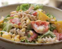 Whole Wheat Pasta Salad With Capsicum And Corn Recipe