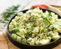 Khamang Kakdi Recipe - Maharashtrian Cucumber Salad