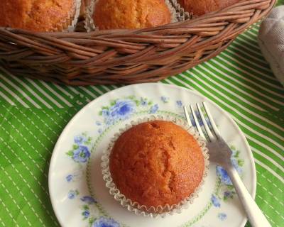 Eggless Carrot Muffins Recipe