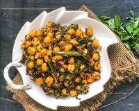 Sukhe Methi Chole Recipe 