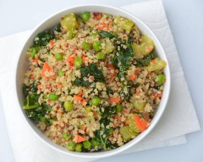 Kale And Vegetable Fried Quinoa Recipe