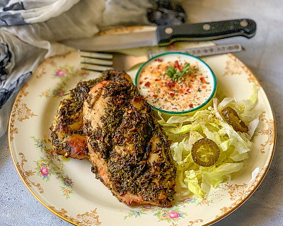 Coriander Garlic Baked Chicken Recipe