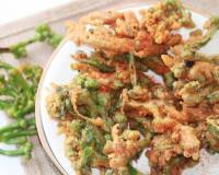 Basella Fritters Recipe - Malabar Spinach Fritters