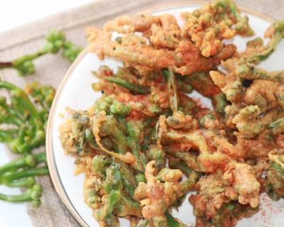 Basella Fritters Recipe - Malabar Spinach Fritters