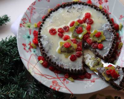 Chocolate And Oats Christmas Cookie Cake Recipe