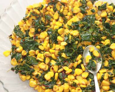 Corn And Drumstick Leaves Salad Recipe