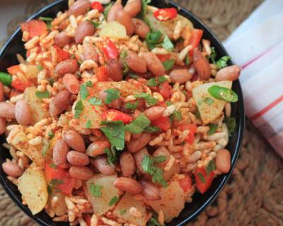 Sukha Bhel Recipe With Boiled Peanuts - Peanut Bhel Chaat