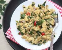 Egg Scramble With Drumstick Leaves Recipe