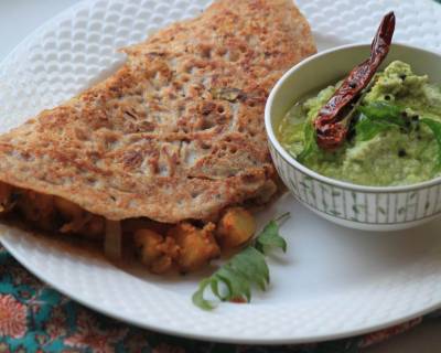 Kollu Masala Dosa Recipe - High Protein Horse Gram Dosa