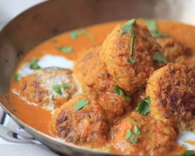 Raw Jackfruit Kofta Curry Recipe - Kathal Kofta Curry Recipe