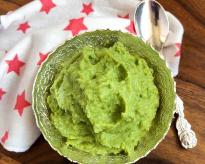Buttered Peas Puree Recipe For Babies Above 6 months