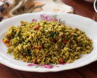 Kothamalli Karuveppilai Sadam Recipe - Coriander And Curry Leaves Rice