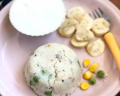 Sweet Corn & Peas Upma Recipe For Babies and Toddlers
