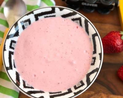 Tofu Strawberry Puree Recipe For Babies And Toddlers
