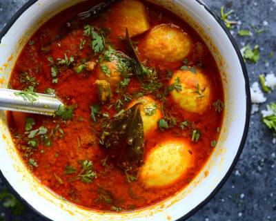 Aloo Konir Dom Recipe (Assamese Egg & Potato Curry)
