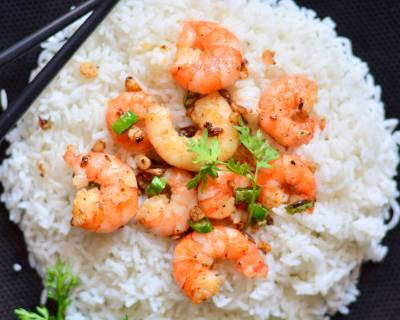 Andaman Style Steamed Garlic Prawns Recipe