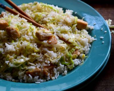 Chinese Fried Rice Recipe With Chicken And Shredded Lettuce