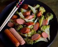 Chinese Style Sweet And Spicy Broccoli Stir Fry With Sausage Recipe