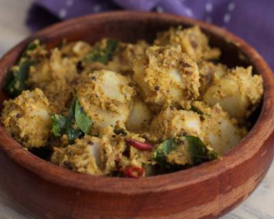 Khatti Arbi Ki Sabzi Recipe - Colocasia In Yoghurt Curry