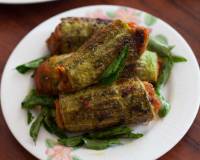 Bharwa Karela With Sweet Potato Filling Recipe 