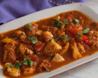 Chicken Jalfrezi Recipe - Chicken And Bell Peppers In Tomato Gravy