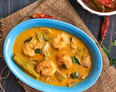 Chemmeen Muringakka Curry Recipe -Prawn Drumstick Curry