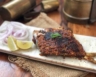 Konkani Style Pomfret Fry Recipe - South Indian Fish Fry Recipe