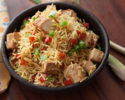 Lemongrass Flavored Tofu Fried Rice Recipe