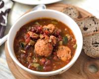 Mexican Chicken Meatball Chilli Stew Recipe 