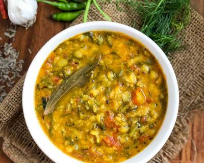 Dill Leaves Toor Dal Recipe - Shepu/ Suva Dal recipe