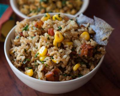 Sweet Corn, Methi & Tomato Rice Recipe