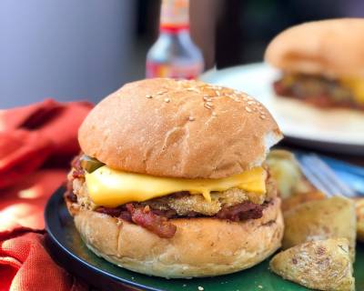 Veg Chili Cheese Burgers Recipe