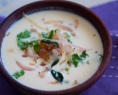 Andhra Style Majjige Saaru/Salla Charu Recipe (Spicy Yogurt Curry Recipe)