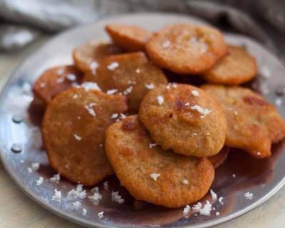 Assamese Style Ghila Pitha Recipe (Sweetened Rice Fritters Recipe) 