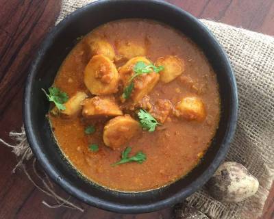 Awadhi Style Khatti Arbi Ka Salan Recipe - Roz Ka Khana With Figaro Olive Oil