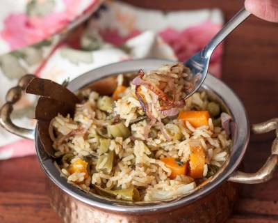 Awadhi Style Taheri Recipe - Vegetable Rice Pulao Recipe