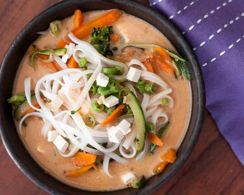 Bangkok Coconut Curry Noodle Bowl Recipe